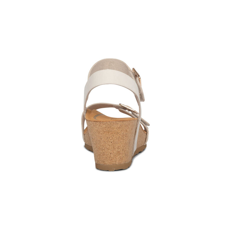 Lexa Wedge Sandal with Quarter Strap.