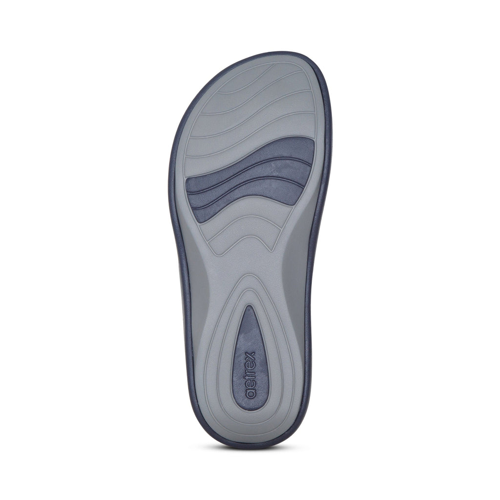 Janey Sport Sandal with "SkyCloud" Technology – in blue (sole view).