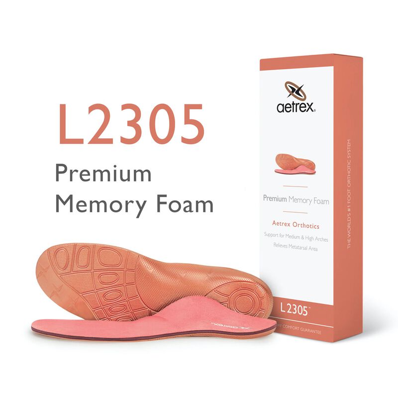 L2305 Women's Memory Foam Insole – Extra Comfort with Metatarsal Support.