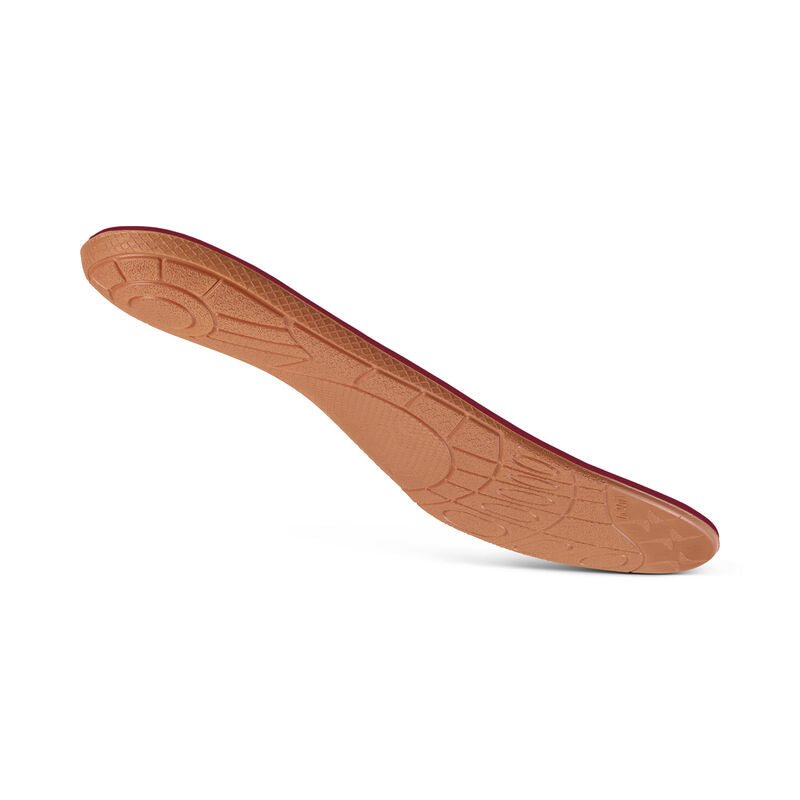 L2325 Women's Premium Memory Foam Insole – Flat Feet with Metatarsal Support (bottom view).