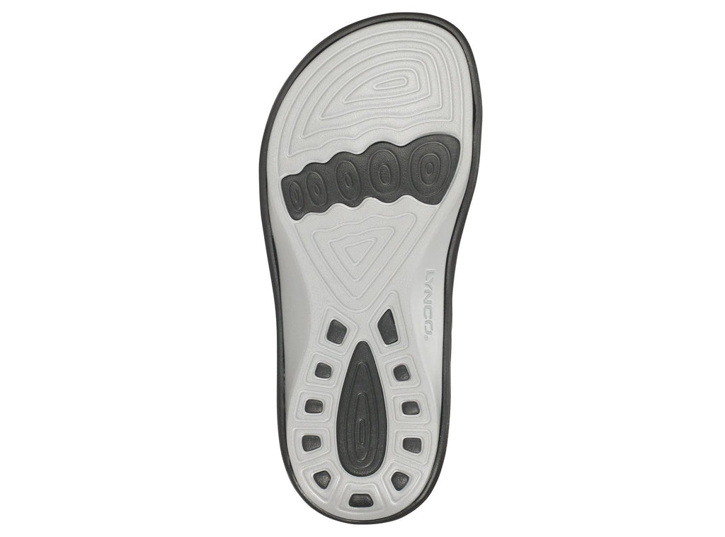 Maui Men's "SkyCloud" Flip-Flops – in grey (sole view).