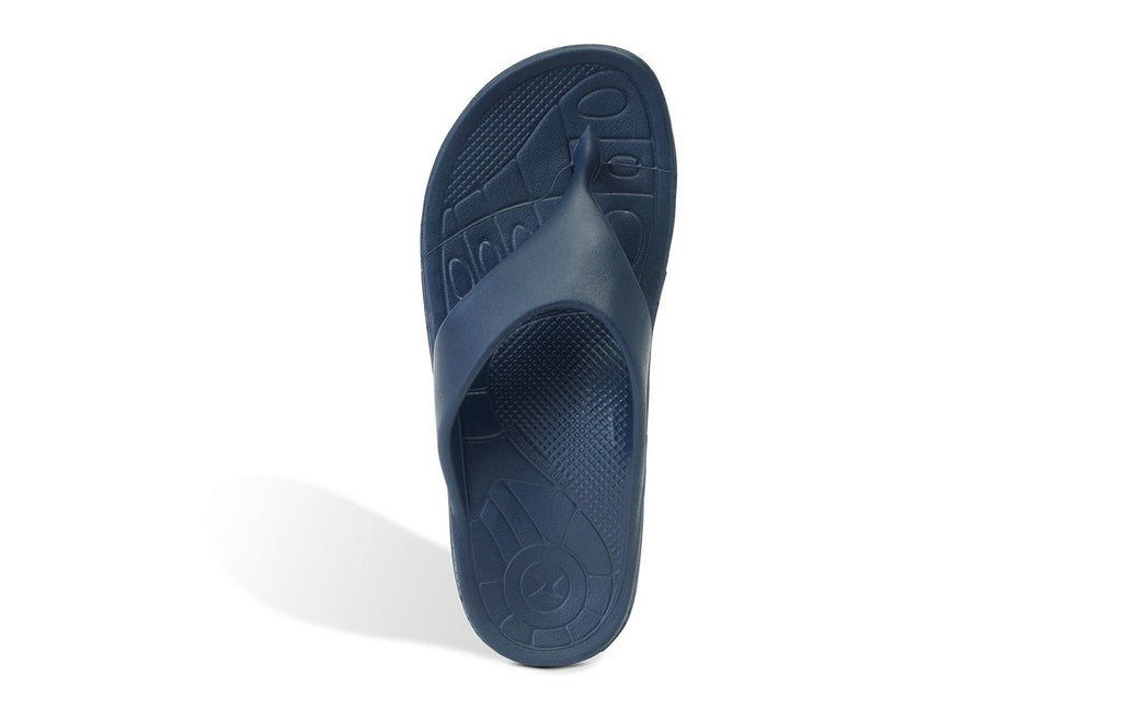 Maui Men's "SkyCloud" Flip-Flops – in white (top-down view).
