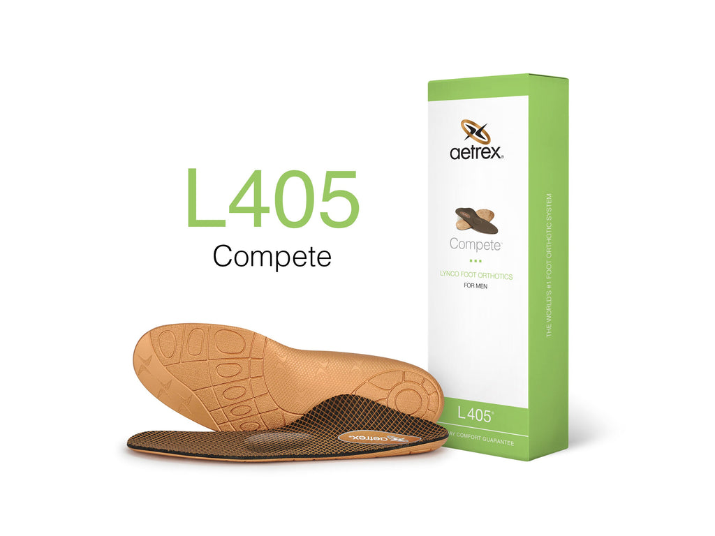 L405 "Compete" Men's Insoles – Sport Insoles with Metatarsal Support.