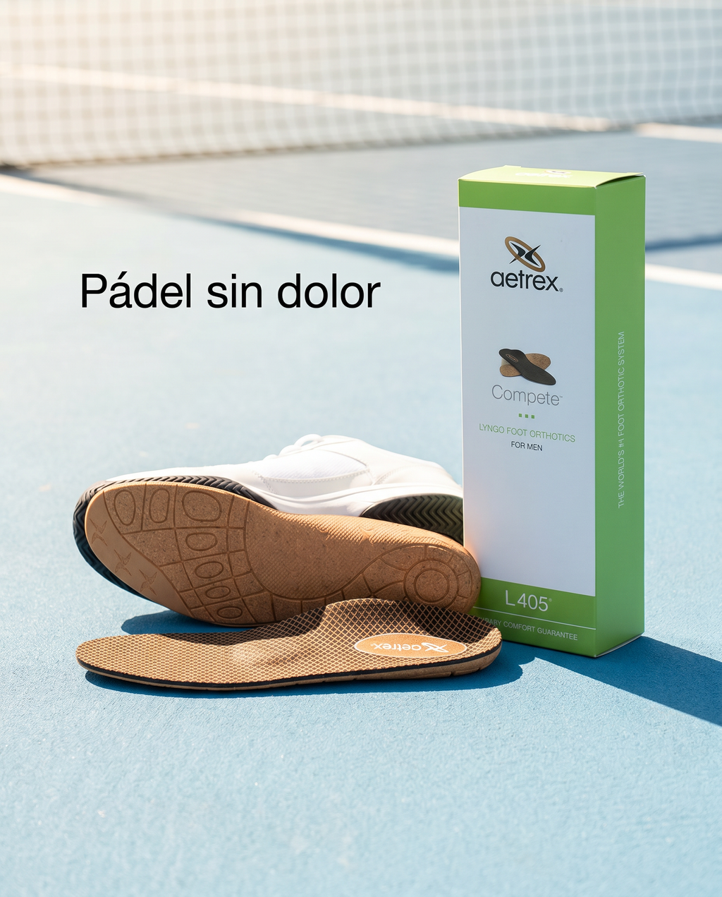 L405 "Compete" Men's Insoles – Sport Insoles with Metatarsal Support