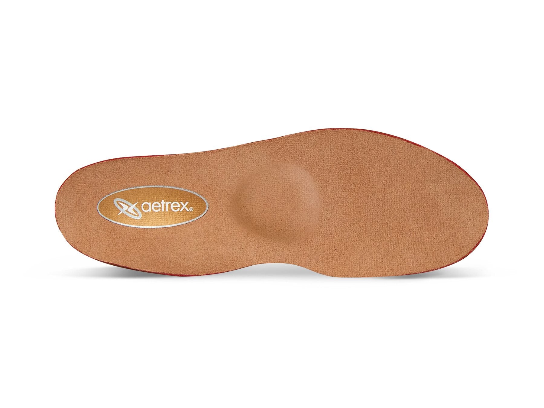 L605 Men's Comfort Insole with Metatarsal Support – in black (top view).