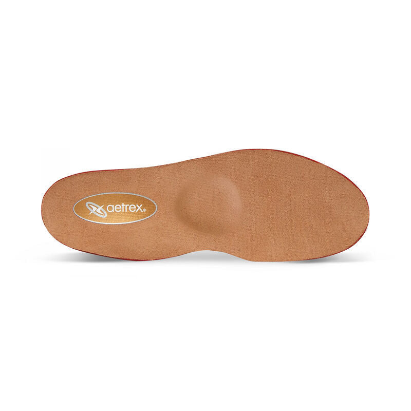 L625 Women's Casual Comfort Insole – Flat Feet with Metatarsal Support (top view).