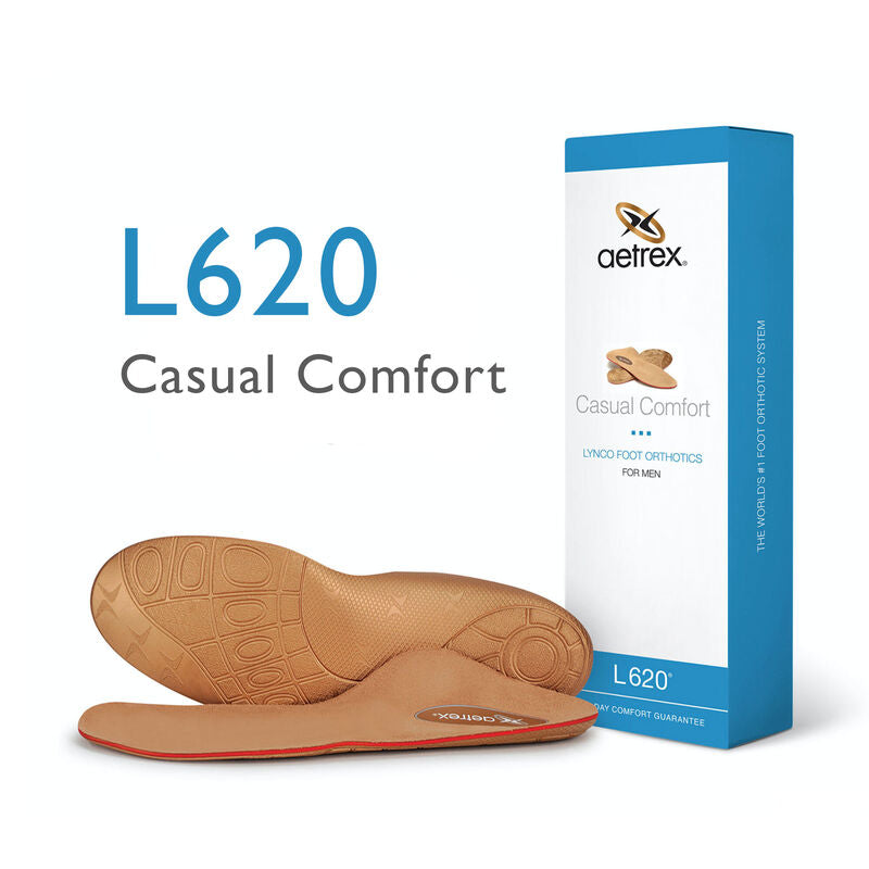L620 "Comfort" Men's Insoles – Flat Feet – with arch support.