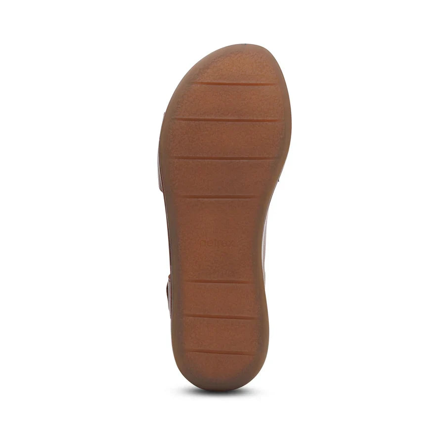 Ariel Wedge Sandal with Adjustable Strap (side view).