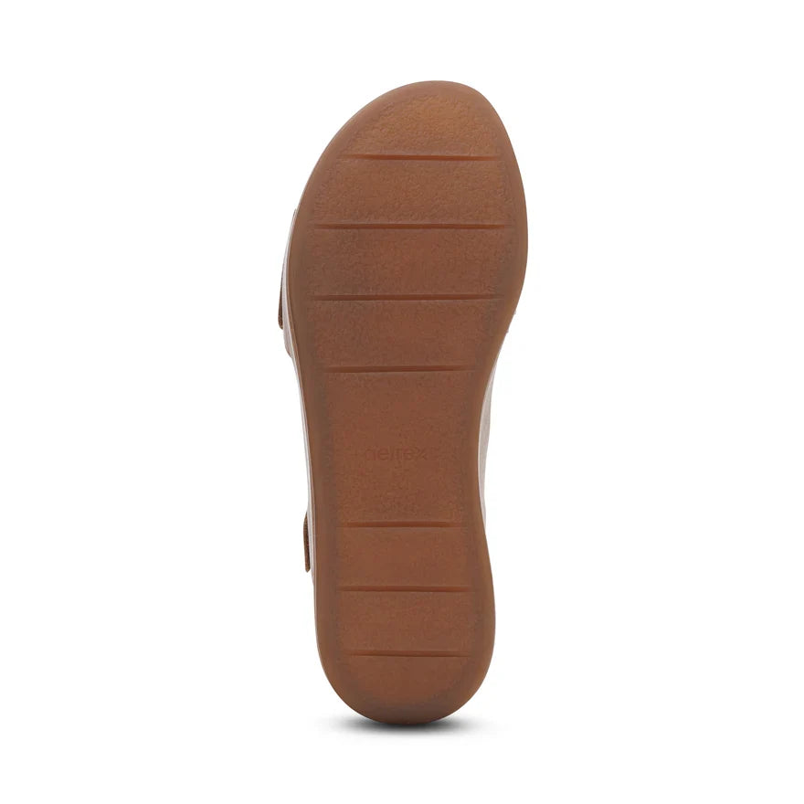 Ariel Wedge Sandal with Adjustable Strap.
