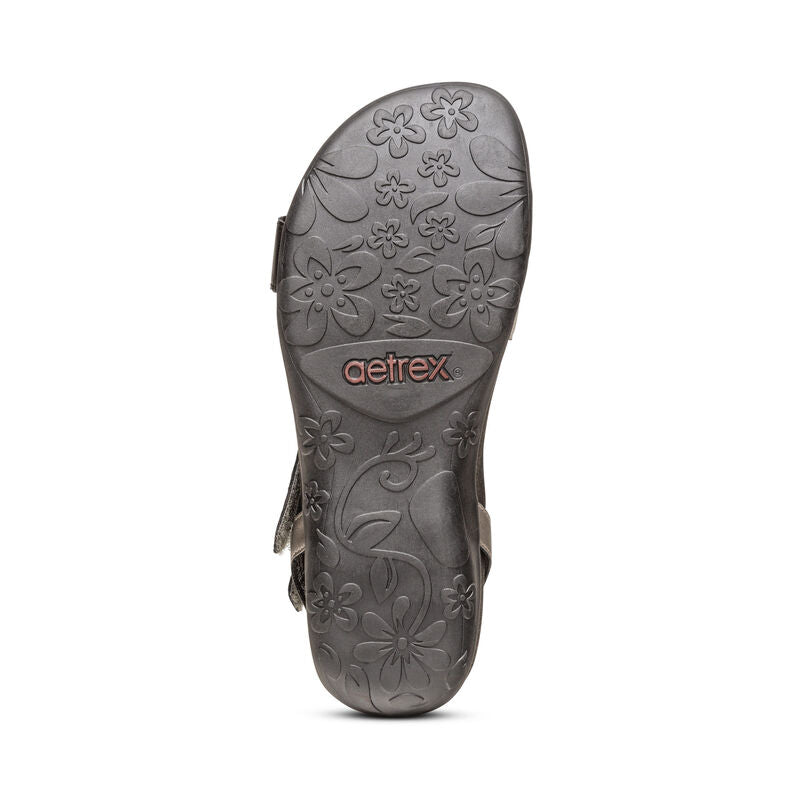 Gabby Adjustable Strap Sandal – Leather.