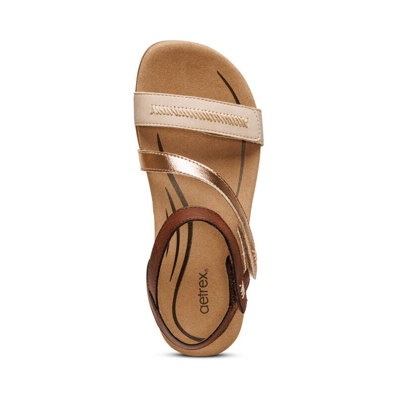 Gabby Adjustable Strap Sandal – Leather.