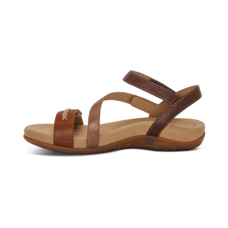 Gabby Adjustable Strap Sandal – Leather.