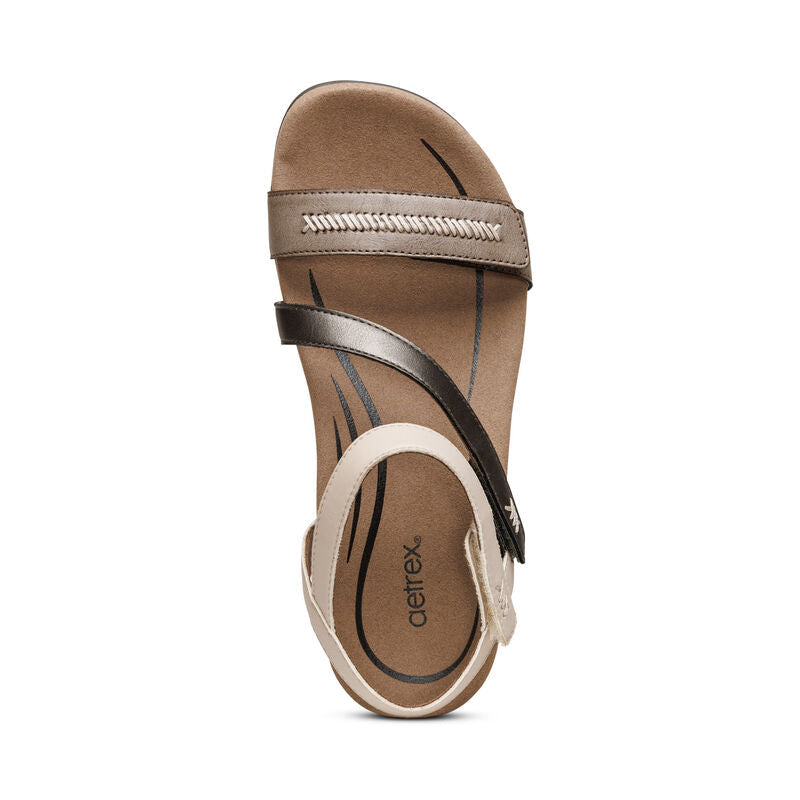 Gabby Adjustable Strap Sandal – Leather.