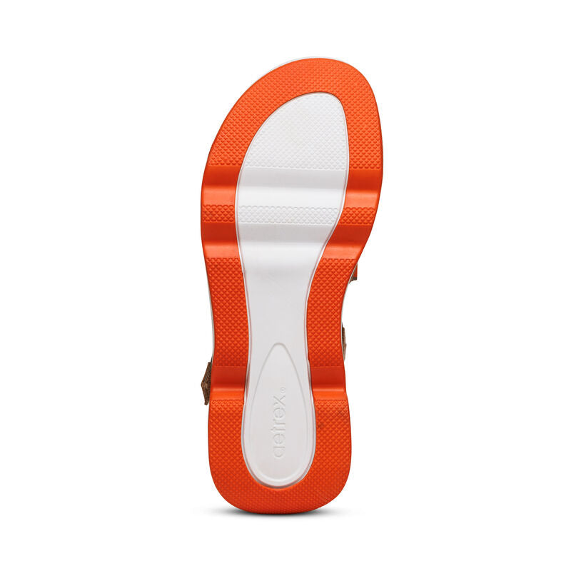 Marz Adjustable Sport Sandal with Arch Support – with an adjustable strap.
