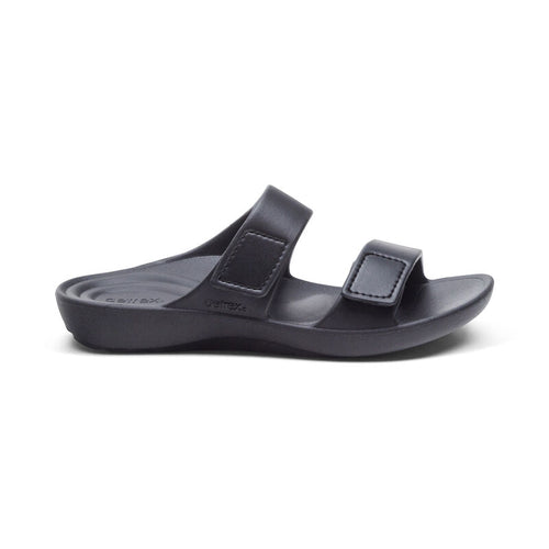Kaia Two-Band Sandal – in white, with non-slip outsole.