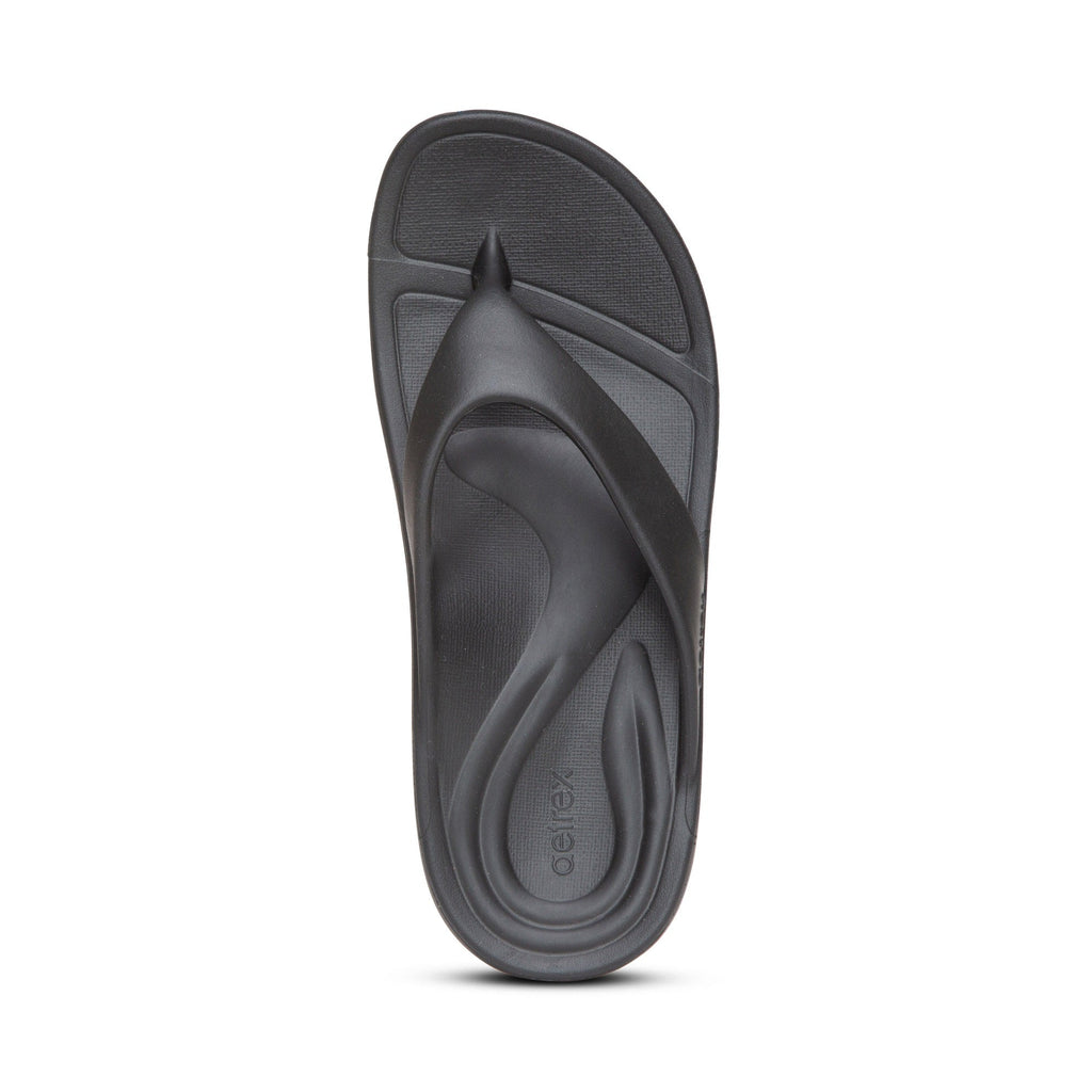 Maui Women's "SkyCloud" Flip-Flops – in black.