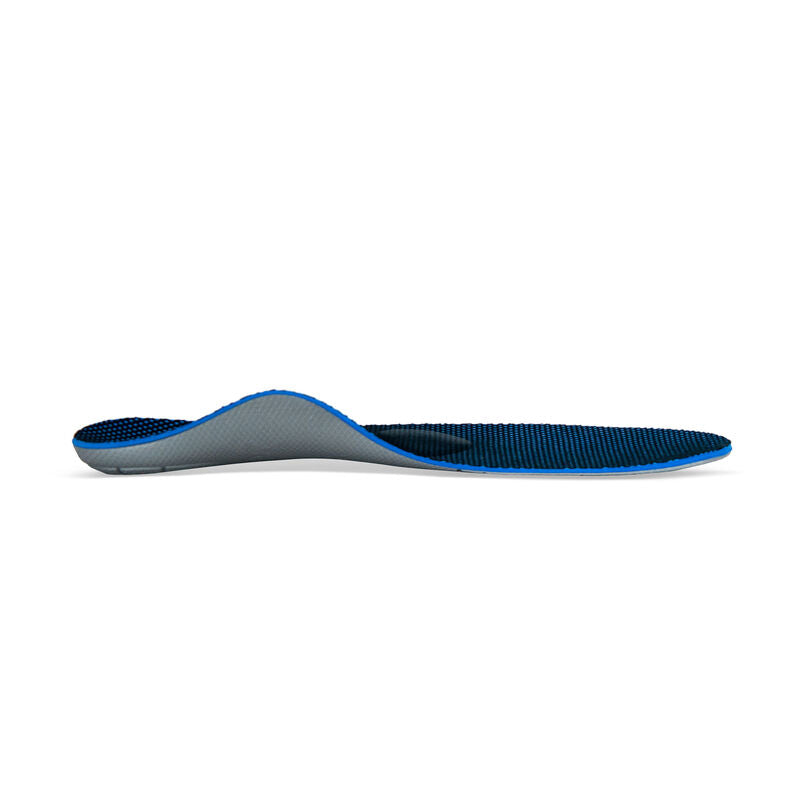 L725 Men's Speed Running Insoles – Flat Feet with Metatarsal Support (front view).