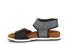 Babe Ankle Strap Sandal - Black Reflective