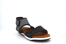 Babe Ankle Strap Sandal - Black Reflective